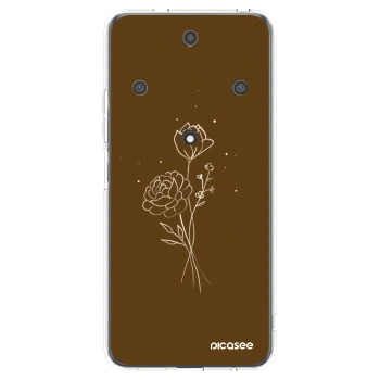 Picasee Honor Magic5 Lite 5G Hülle - Transparentes Silikon - Brown flowers
