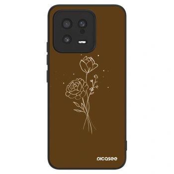 Hülle für Xiaomi 13 - Brown flowers