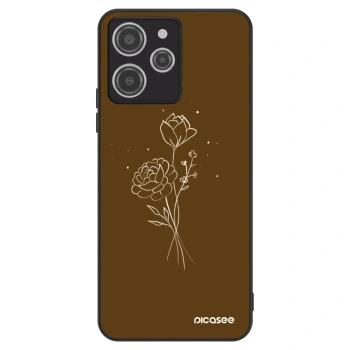 Hülle für Xiaomi Redmi 12 4G - Brown flowers