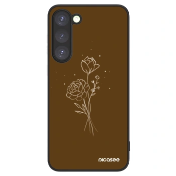 Picasee ULTIMATE CASE PowerShare für Samsung Galaxy S23+ 5G - Brown flowers