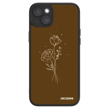 Picasee ULTIMATE CASE für Apple iPhone 15 Plus - Brown flowers