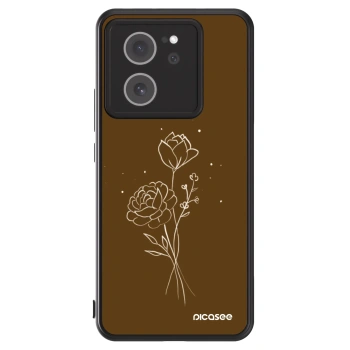 Picasee ULTIMATE CASE für Xiaomi 13T Pro - Brown flowers