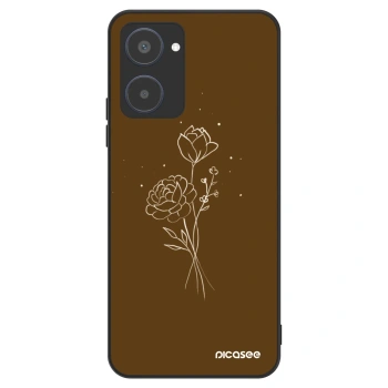 Hülle für Realme 10 4G - Brown flowers
