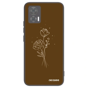 Hülle für Motorola Edge 30 Neo - Brown flowers