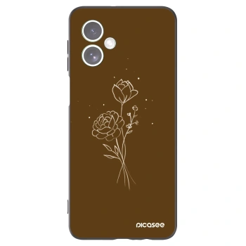 Hülle für Motorola Moto G54 5G - Brown flowers