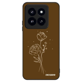 Hülle für Xiaomi 14 Pro - Brown flowers