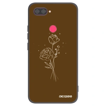 Hülle für Xiaomi Mi 8 Lite - Brown flowers
