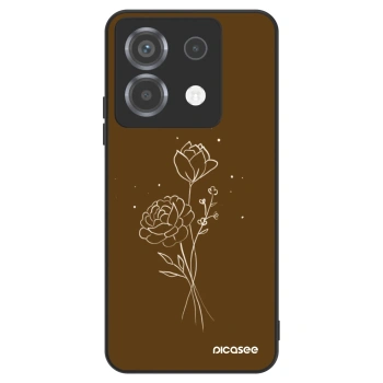 Hülle für Xiaomi Poco X6 - Brown flowers