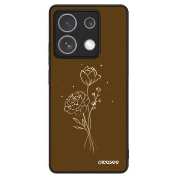 Picasee ULTIMATE CASE für Xiaomi Redmi Note 13 5G - Brown flowers