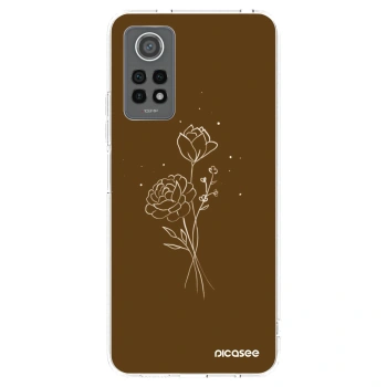 Picasee Xiaomi Redmi Note 12 Pro 4G Hülle - Transparentes Silikon - Brown flowers