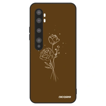 Hülle für Xiaomi Mi Note 10 (Pro) - Brown flowers