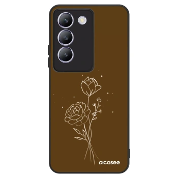 Hülle für Vivo V40 SE 5G - Brown flowers