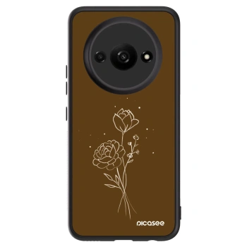 Hülle für Xiaomi Redmi A3 - Brown flowers