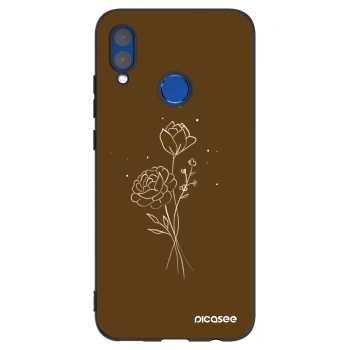 Hülle für Huawei P Smart 2019 - Brown flowers