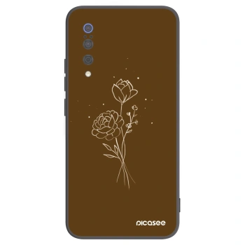 Hülle für Xiaomi Mi 9 - Brown flowers