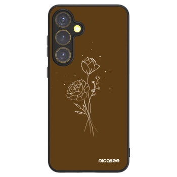 Picasee ULTIMATE CASE für Samsung Galaxy S24 FE S721B - Brown flowers