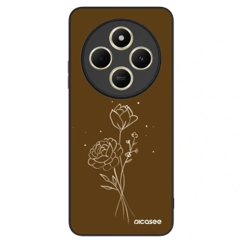 Hülle für Xiaomi Redmi 14C - Brown flowers