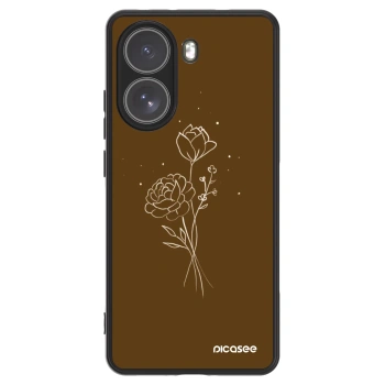 Hülle für Xiaomi Poco X7 - Brown flowers