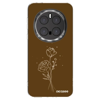 Picasee Honor Magic7 Pro 5G Hülle - Transparentes Silikon - Brown flowers