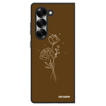 Hülle für Samsung Galaxy Z Fold6 5G - Brown flowers
