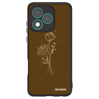 Hülle für Honor 400 Lite 5G - Brown flowers