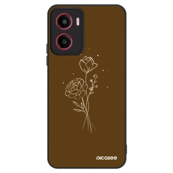 Hülle für Motorola Moto G05 - Brown flowers