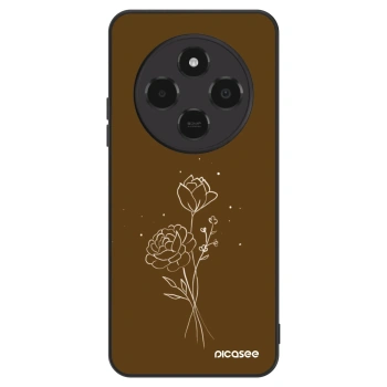 Hülle für Xiaomi Poco C75 - Brown flowers