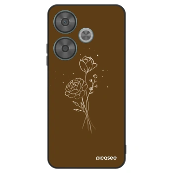 Hülle für Xiaomi Poco F6 - Brown flowers