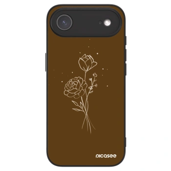Picasee ULTIMATE CASE MagSafe für Apple iPhone Air - Brown flowers