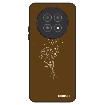 Hülle für Realme 12X - Brown flowers