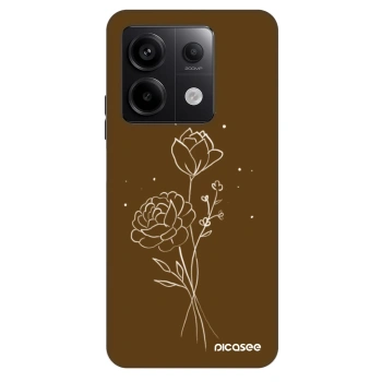 Hülle für Xiaomi Redmi Note 13 Pro 5G - Brown flowers