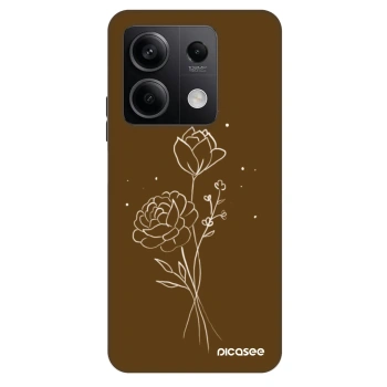 Hülle für Xiaomi Redmi Note 13 5G - Brown flowers