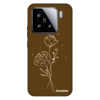 Hülle für Xiaomi 15 - Brown flowers