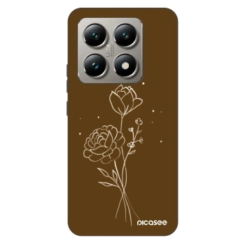 Hülle für Xiaomi 14T Pro - Brown flowers