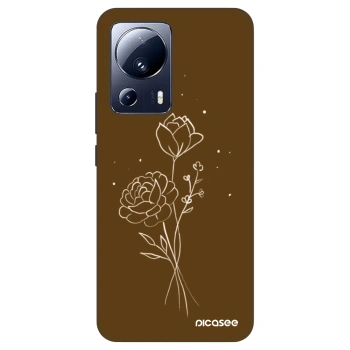 Hülle für Xiaomi 13 Lite - Brown flowers