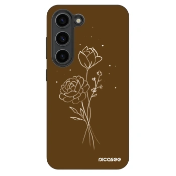 Hülle für Samsung Galaxy S23 5G - Brown flowers