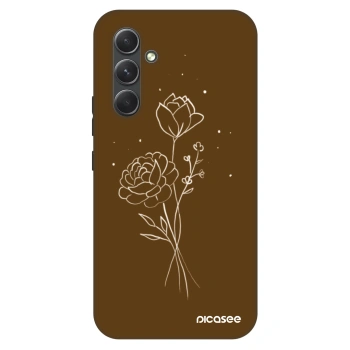 Hülle für Samsung Galaxy A54 5G A546B - Brown flowers