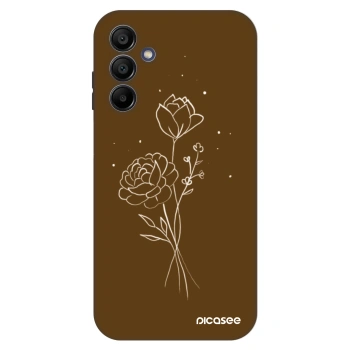 Hülle für Samsung Galaxy A15 A156B 5G - Brown flowers