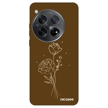 Hülle für OnePlus 12 5G - Brown flowers