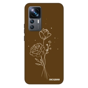 Hülle für Xiaomi 12T - Brown flowers