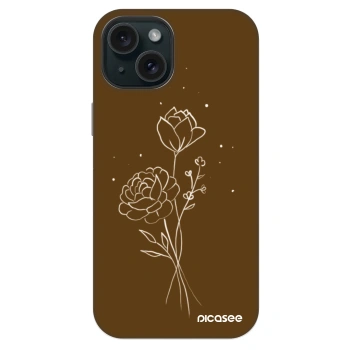 Hülle für Apple iPhone 14 - Brown flowers