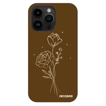 Hülle für Apple iPhone 14 Pro Max - Brown flowers