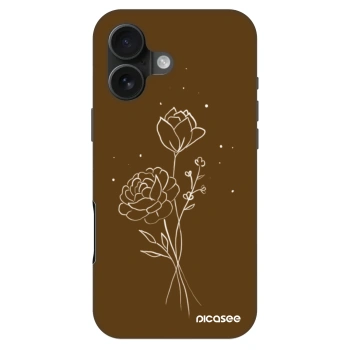 Hülle für Apple iPhone 16 - Brown flowers