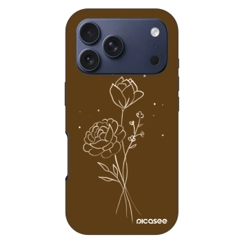 Hülle für Apple iPhone 17 Pro - Brown flowers