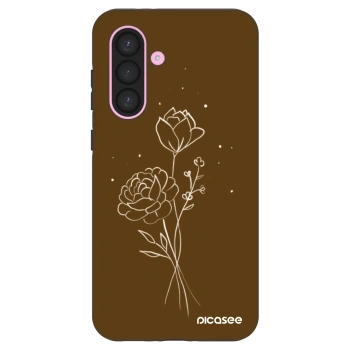 Hülle für Samsung Galaxy A56 5G A566B - Brown flowers