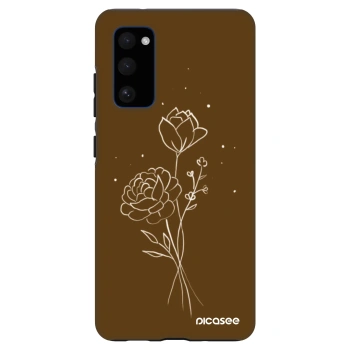 Hülle für Samsung Galaxy S20 FE - Brown flowers