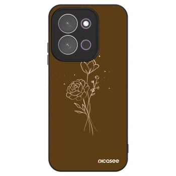 Hülle für Xiaomi Redmi 15C 5G - Brown flowers