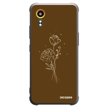 Hülle für Samsung Galaxy Xcover 7 - Brown flowers