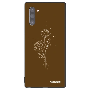 Hülle für Samsung Galaxy Note 10 N970F - Brown flowers