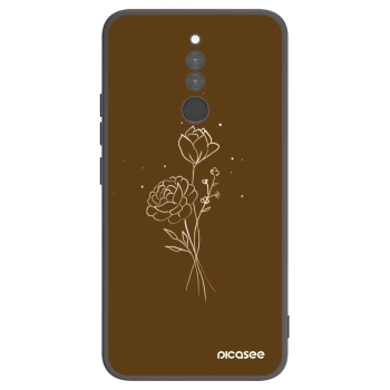 Hülle für Xiaomi Redmi 8 - Brown flowers